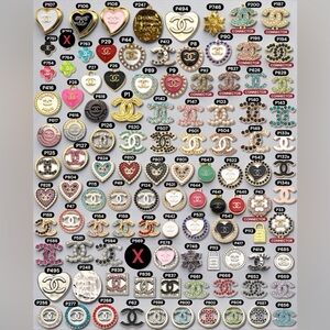 Select A SINGLE CC Designer Zipper Pull/Button Charm